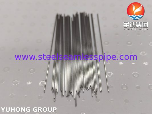 أنبوب إبرة وريدية من الفولاذ المقاوم للصدأ بدرجة طبية SUS304، طرف مقطوع من الخلف