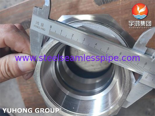 ASTM A182 F316L BSP وصلة سداسية الحلمة للضغط