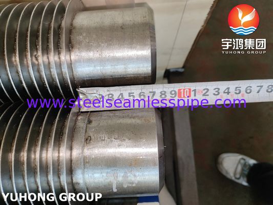 أنبوب زعانف ملحوم بالتردد العالي من سبائك الصلب غير الملحومة ASME SA335 P22 مع شريط زعانف 11-13 CR