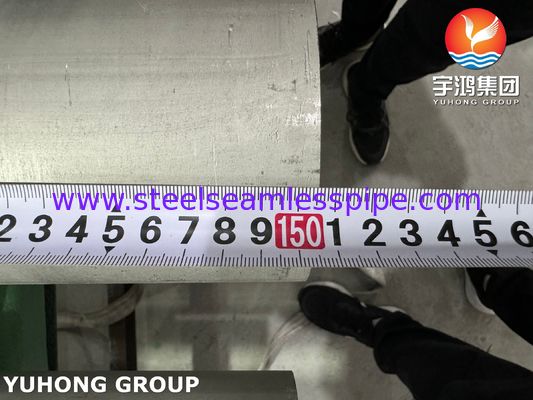 EN 10216-5 1.4462 X2CrNiMoN22-5-3 UNS32205 أنابيب الفولاذ المقاوم للصدأ بلا خيوط لأغراض الضغط