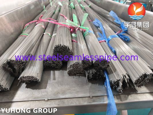 SUS304 SUS316L الأنبوب الطبي الشعري من الفولاذ المقاوم للصدأ للحقن القسطرة ISO9626