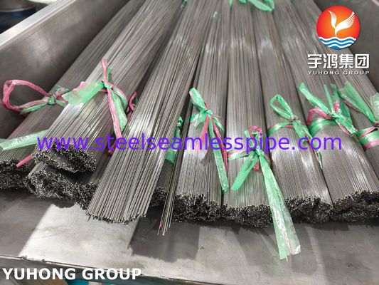 SUS304 SUS316L الأنبوب الطبي الشعري من الفولاذ المقاوم للصدأ للحقن القسطرة ISO9626