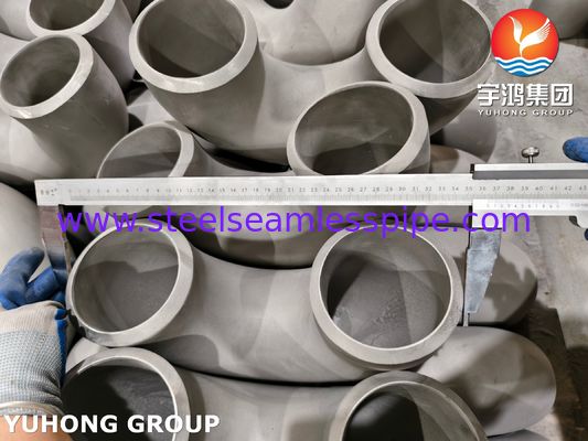 ASTM A403 WP321H أنابيب الفولاذ المقاوم للصدأ ASME B16.9 الحائط 180 درجة الكوع