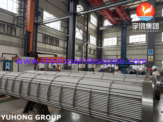 تم فحص BV SA182 F11 GR.2 قشرة الأنبوبات ومبادلة الحرارة الأنبوبية TEMA R نوع لنقل الحرارة الأمثل