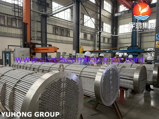 تم فحص BV SA182 F11 GR.2 قشرة الأنبوبات ومبادلة الحرارة الأنبوبية TEMA R نوع لنقل الحرارة الأمثل