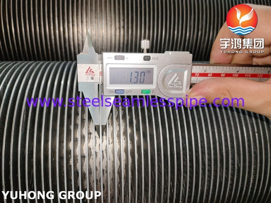 ASTM A376 TP347H الصلبة الحلزون الحلزوني عالي التردد HFW Fin Tube مع 11Cr
