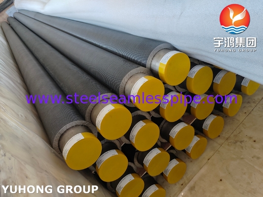 ASTM A376 TP347H الصلبة الحلزون الحلزوني عالي التردد HFW Fin Tube مع 11Cr