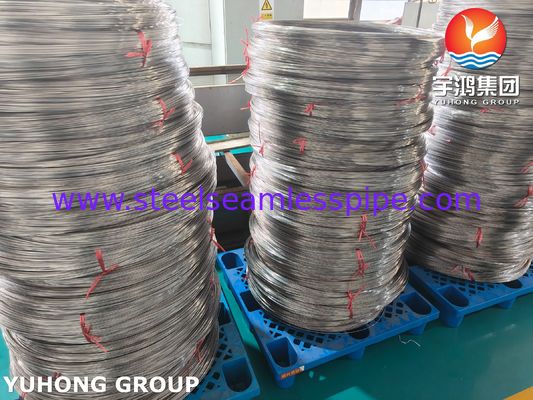 أنابيب شعرية طبية من الفولاذ المقاوم للصدأ SUS304 ملفوفة لإبر الحقن ISO9626