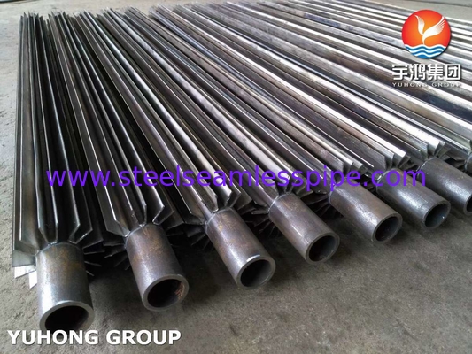 أنبوب زعانف طولي ASTM SA210 Gr A1 مع زعانف من الفولاذ الكربوني للمبادل الحراري