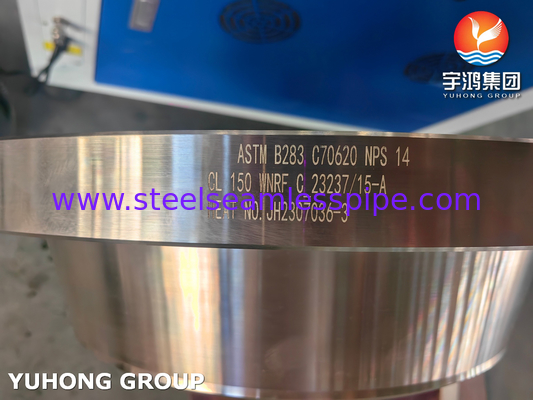 طوق سبيكة النحاس النيكل ASTM B283 C70620 WNRF BLRF B16.5 CL150