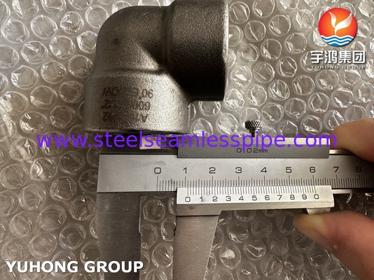 ASTM A182 F92 سبائك الصلب المطروق كوع 90 درجة 2 بوصة B16.11