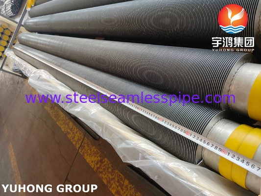 أنبوب زعانف صلب ASTM A376 TP347H لمبادلات الحرارة والمراجل
