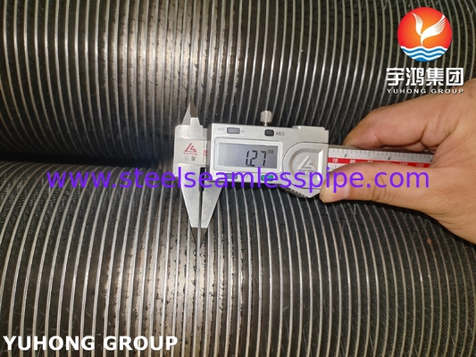 أنبوب زعانف صلب ASTM A376 TP347H لمبادلات الحرارة والمراجل