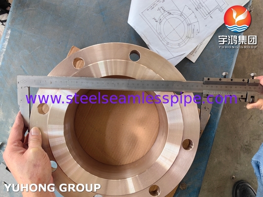 ASTM B283 C70620 فلنج سبيكة النحاس والنيكل للتطبيقات البحرية