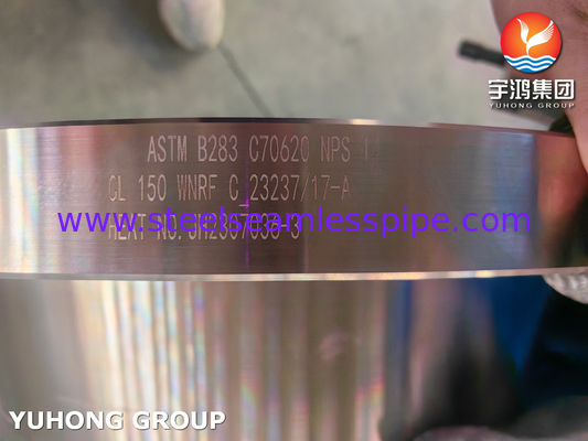 ASTM B283 C70620 فلنج سبيكة النحاس والنيكل للتطبيقات البحرية