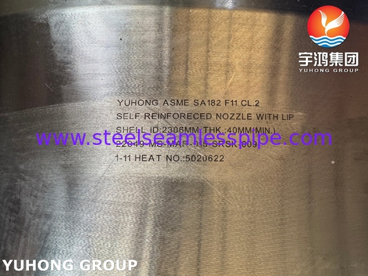 ASTM A182 F11 Cl.2 فوهة ذاتية التعزيز أنظمة الأنابيب عالية درجة الحرارة والضغط العالي وأوعية الضغط.