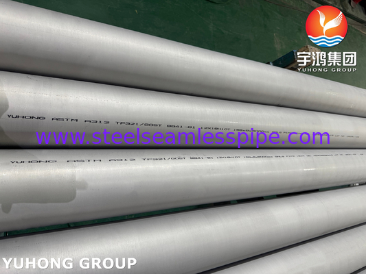 ASTM A312 TP321 / UNS S32100 أنابيب فولاذية مقاومة للصدأ غير ملحومة أنابيب صناعية