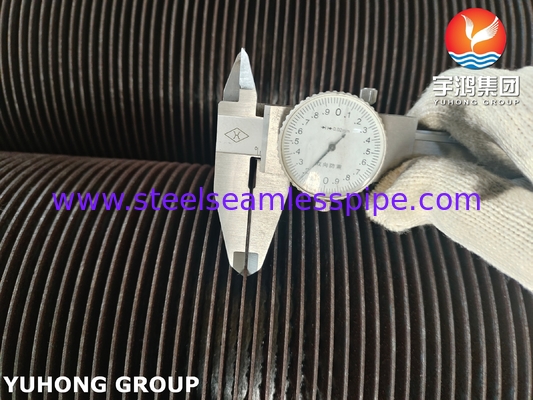 أنبوب مضلع حلزوني من الفولاذ الكربوني A106 GR.B لإعادة التسخين والموفر