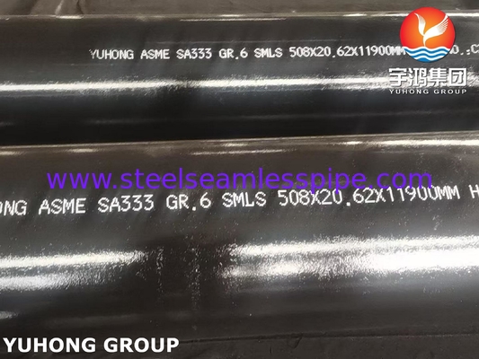 ASME SA333 الصف 6 أنابيب الفولاذ الكربوني السلسة للخدمة في درجات الحرارة المنخفضة مع صلابة الحصة المطلوبة