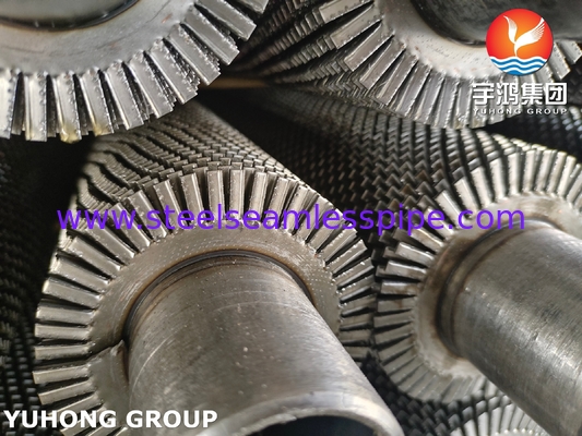 أنبوب زعانف من الفولاذ الكربوني ASME SA192 مع شريط زعانف من الفولاذ الكربوني مسنن للموفر واستعادة الحرارة