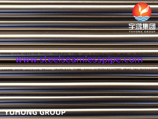 أنبوب لامع ASME SA213 TP321 BA لدرجات الحرارة العالية في الصناعات الغذائية