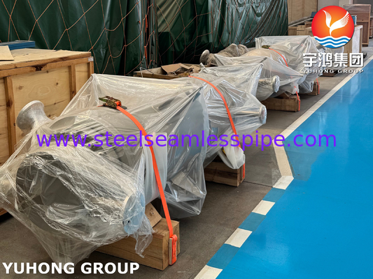 ASME VIII-1 مبادلة الحرارة في الأنابيب تحت الماء مغلفة UNS N06600 لعملية الكلور والقلوية NACE MR0175