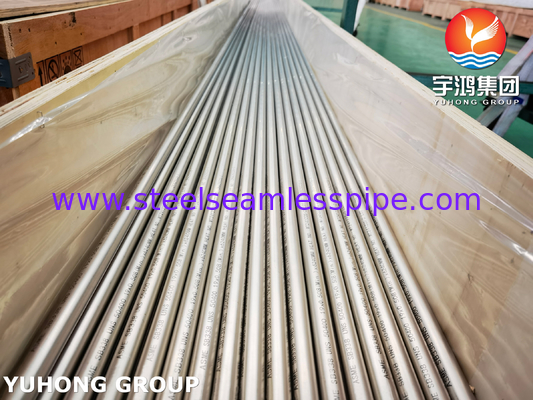 ASME SB338 UNS R50400 أنابيب التيتانيوم السلسة للمكثفات ومبادلات الحرارة