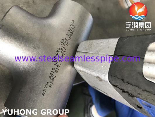 ASTM A815 S31803 مزدوج الفولاذ المقاوم للصدأ تثبيت Tee B16.9