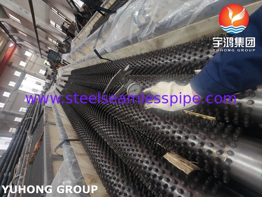 أنبوب مُزود بزعانف فولاذ سبيكي ASTM A335 Gr P5 لفرن تسخين المصفاة