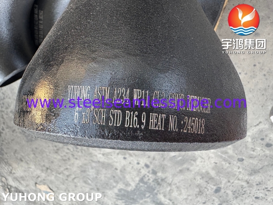 ASTM A234 WP11 CL2 مصابيح الفولاذ سبيكة مصفوفة بالباطن للصناعة الكيميائية B16.9