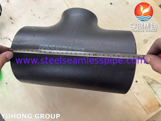 وصلة من الفولاذ الكربوني ASTM A234 WPB على شكل حرف T مخفضة ملحومة بالدفع B16.9