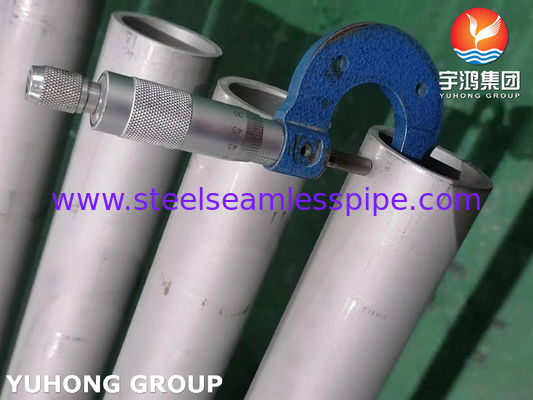ASME SA213 TP347H أنبوب بلا مسام من الفولاذ المقاوم للصدأ لجهاز التسخين الفائق وتسخين الهواء