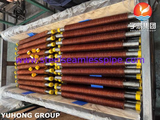 ASTM A106 GR.B With Cu-T2 Fin Embedded G Type Fin Tube, Offshore & Platform