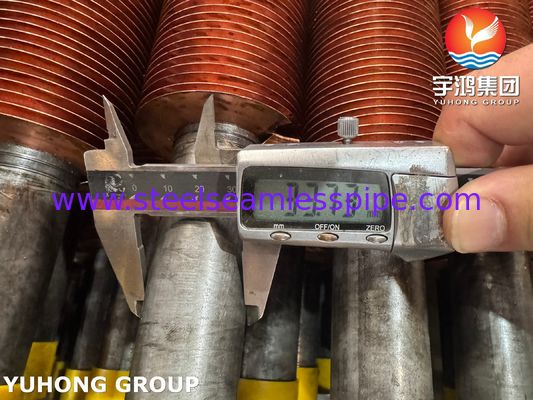 ASTM A106 GR.B With Cu-T2 Fin Embedded G Type Fin Tube, Offshore & Platform