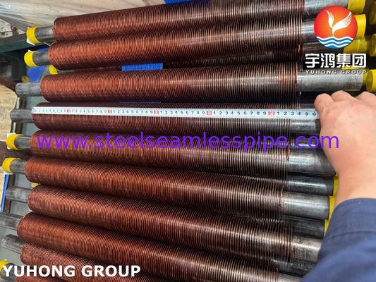ASTM A106 GR.B With Cu-T2 Fin Embedded G Type Fin Tube, Offshore & Platform