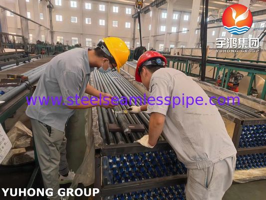 ASME SA209 أنبوب زعانف فولاذي سبيكي مدمج مع زعانف AL1060 لمبادل حراري