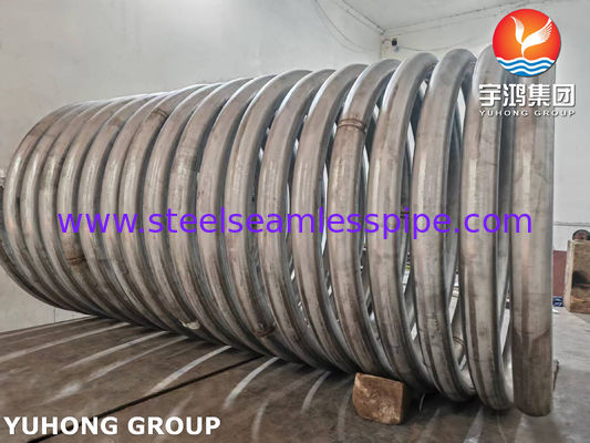 ASTM A269 TP304 / 304L أسطوانات التدفئة والتبريد من الفولاذ المقاوم للصدأ ، أنابيب الملفوف