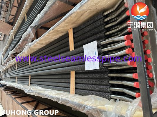 أنبوب زعانف ملحوم عالي التردد مسنن ASTM A213 T22 (K21590) لمبادل حراري