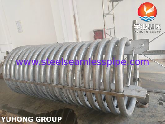 STAINLESS STEEL SEAMLESS COIL PIPE TP310S FOR START UP HEATER WITH COIL SUPPORT