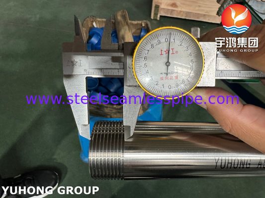 الصحة الصحي ASME SA270 TP304 الأنبوب المشمس الساطع من الفولاذ المقاوم للصدأ (النهاية المتدلية)