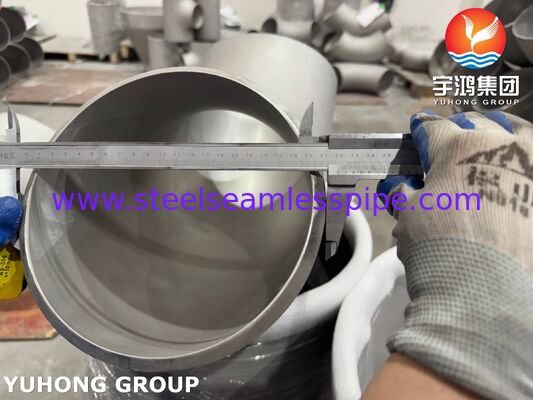ملحقات أنابيب ASTM B366 WPHC276 / UNS N10276 BW Hastelloy C276 كوع 45 درجة 90 درجة