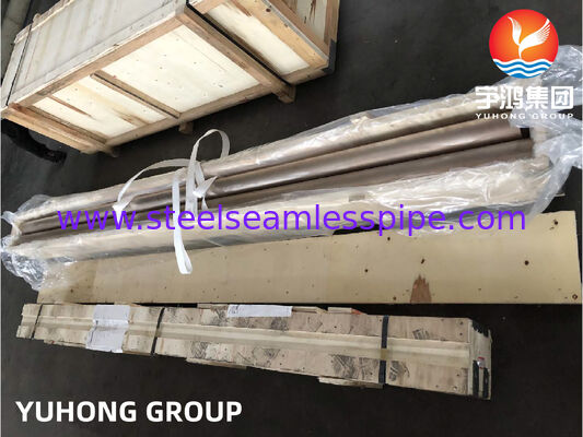 ASTM B466 C70600 نيكل النحاس السلس 90/10 أنابيب مقاومة للتآكل لتطبيقات مياه البحر