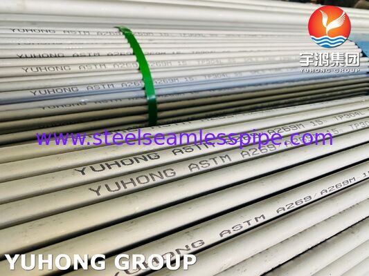 ASTM A269 TP304L / 03Х18Н11 أنبوب الفولاذ المقاوم للصدأ بلا مسام للخدمة التآكلية