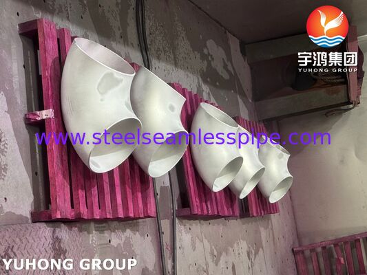 وصلة من الفولاذ المقاوم للصدأ ASTM A403 WP316L كوع 90 درجة ملحوم بالدفع