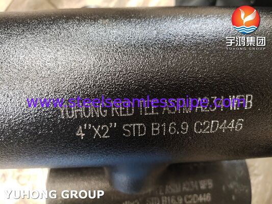 ASTM A234 WPB فولاذ الكربون التركيب تقليل تي Buttwelded