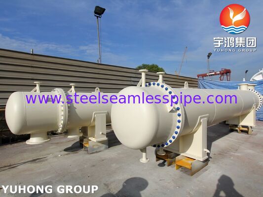 مبادل حراري ذو رأس عائم من نوع ASME U مختوم AES مع أنابيب TP316L للخدمة الشاقة