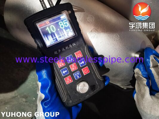 ASTM A403 WP304 الفولاذ المقاوم للصدأ المثبت الكوع المطاطي