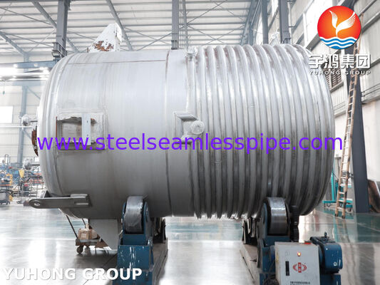 وعاء المفاعل المزود بالعلبة مع شهادة ASME U Stamp في SA516 Gr.70 من الفولاذ الكربوني مع محرك للخلط