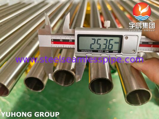 أنبوب صحي سلس من الفولاذ المقاوم للصدأ ASTM A270 TP304، مصلب ساطع، لمعالجة الأغذية