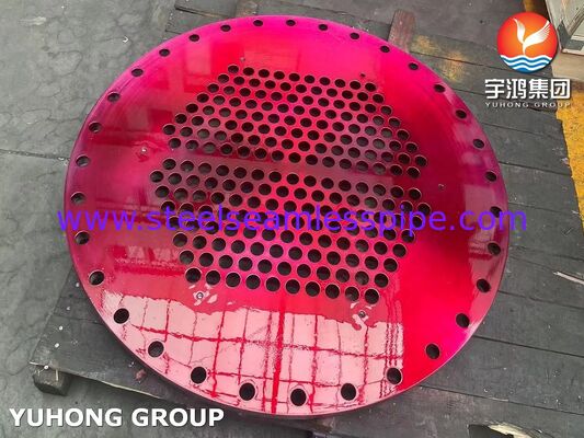 لوح أنابيب ثابت من الفولاذ المقاوم للصدأ ASME SA240 SS304 لمبادل حراري